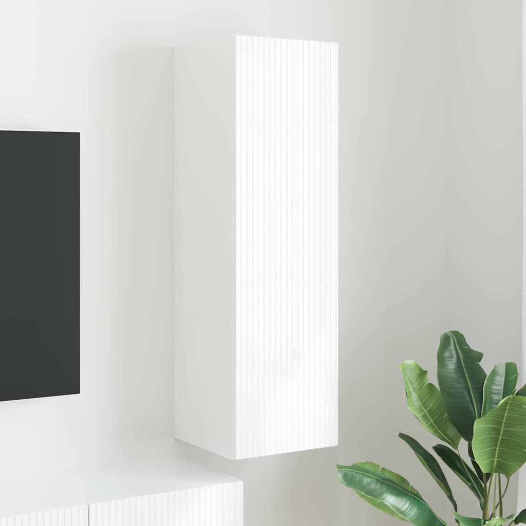 TV Wall Cabinet White 30 x 31 x 100 cm Engineered Wood