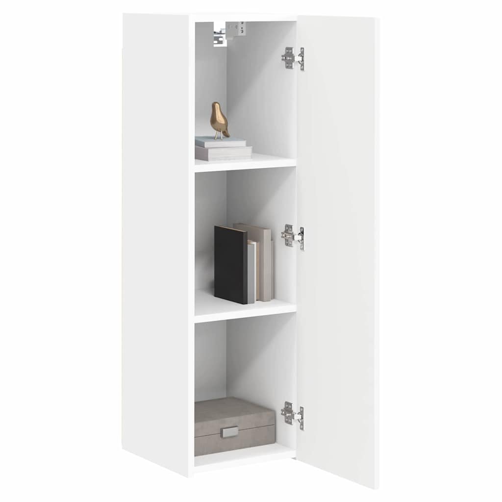 TV Wall Cabinet 2 pcs White 30 x 31 x 100 cm Engineered Wood