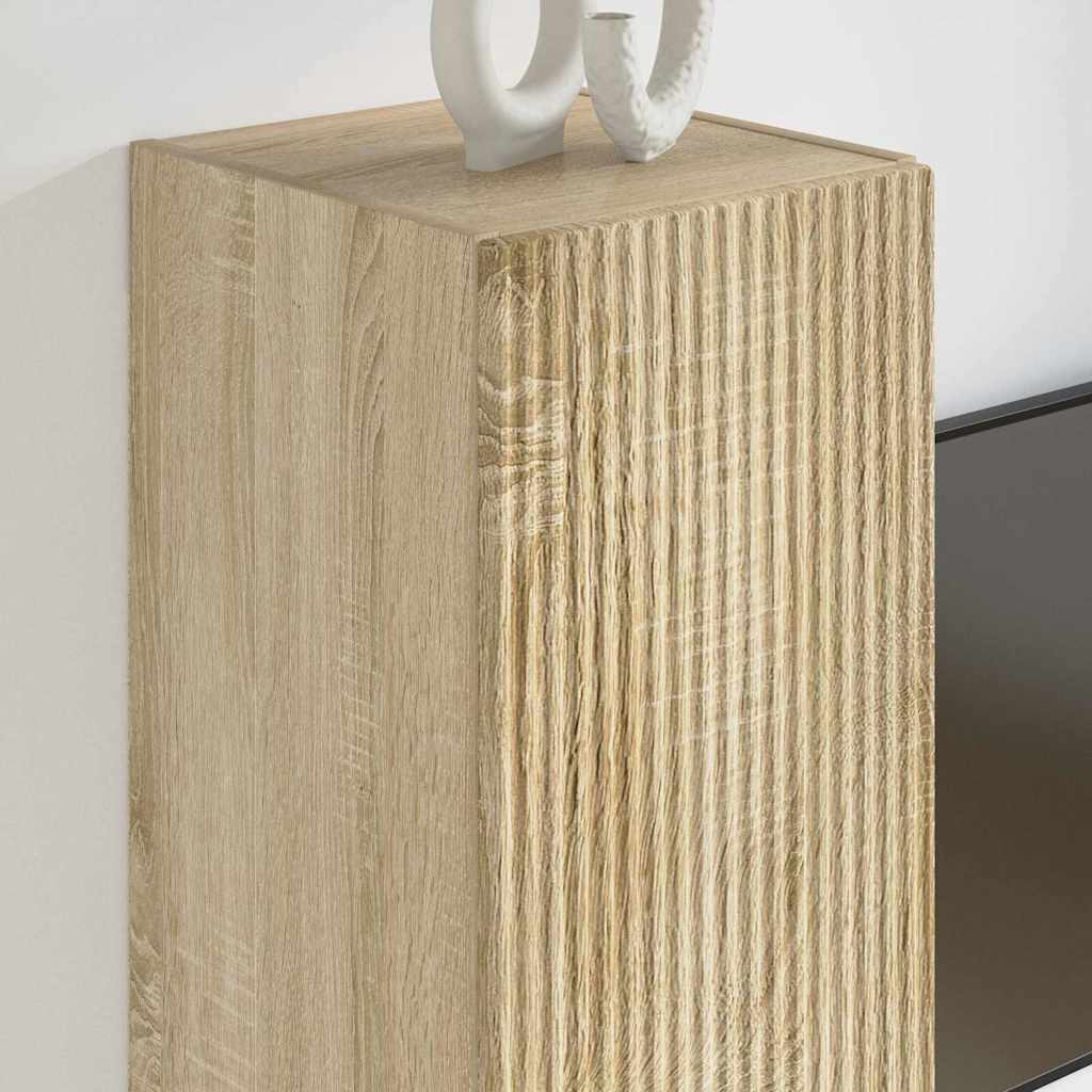 TV Wall Cabinet Sonoma 30 x 31 x 100 cm Engineered Wood