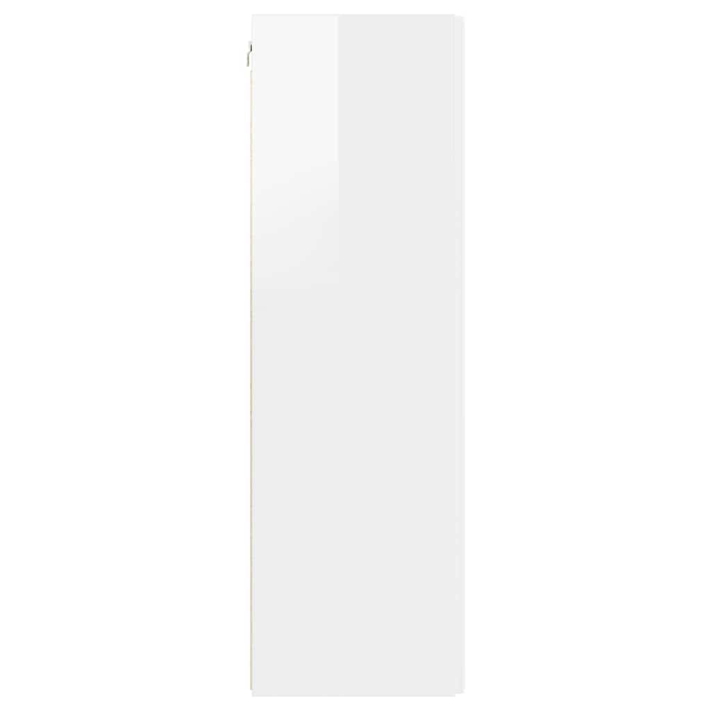 TV Wall Cabinet Gloss White 30 x 31 x 100 cm Engineered Wood