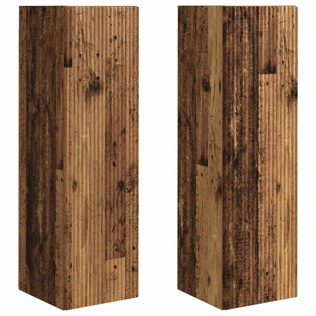 TV Wall Cabinet 2 pcs Old Wood 30 x 31 x 100 cm Engineered Wood