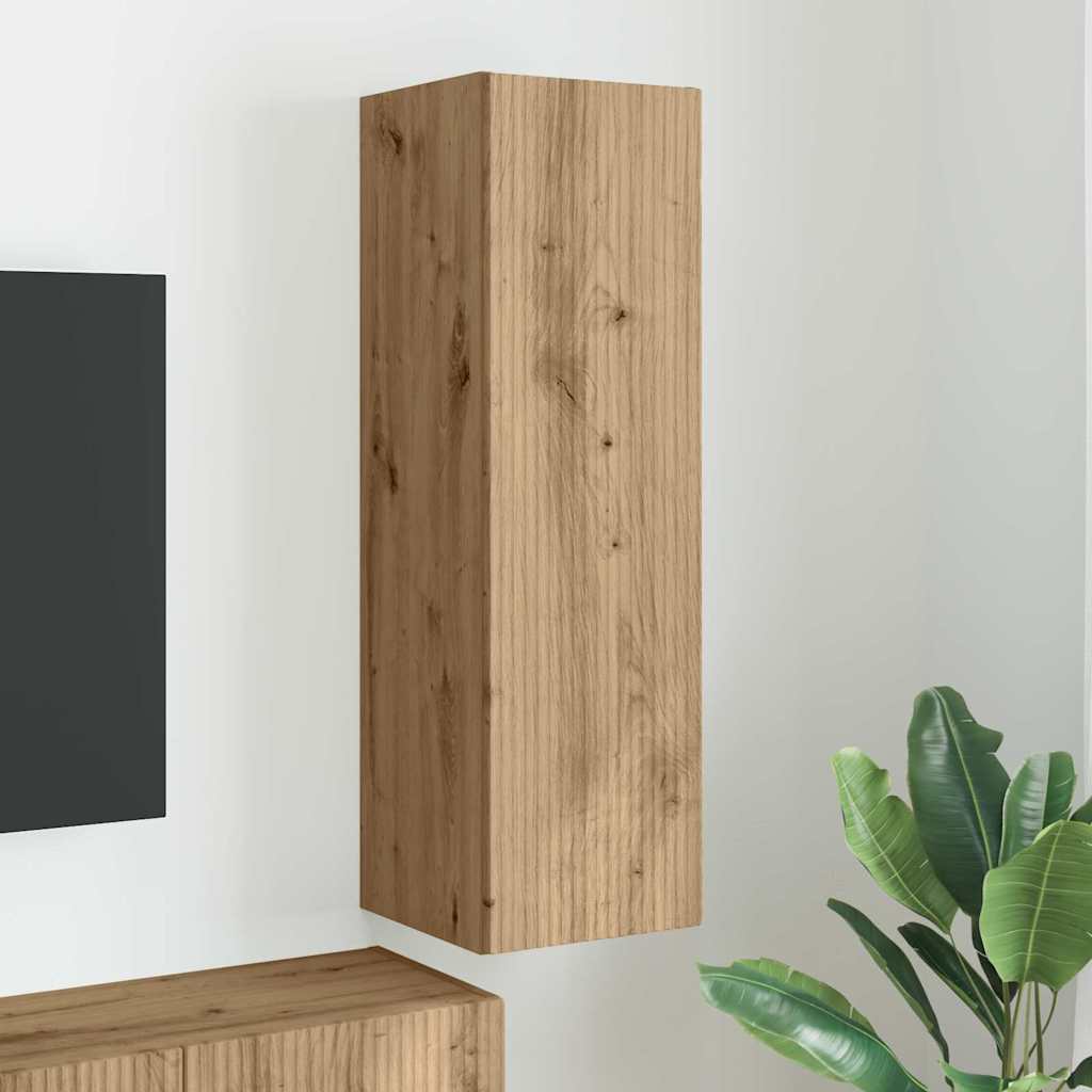 TV Wall Cabinet Artisian Oak 30 x 31 x 100 cm Engineered Wood