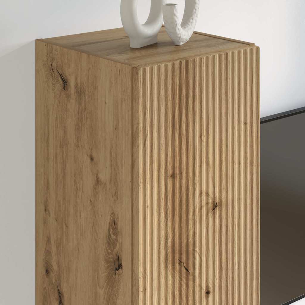 TV Wall Cabinet 2 pcs Artisian Oak 30 x 31 x 100 cm