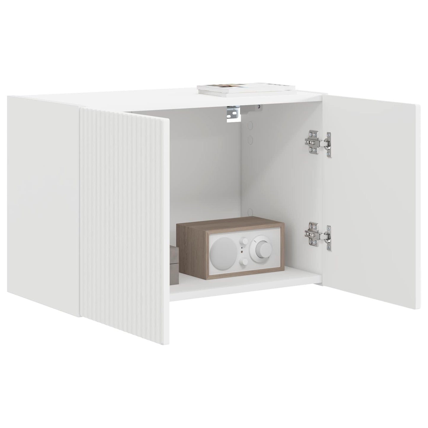 TV Wall Cabinet 59.5 x 31 x 40 cm White Engineered Wood