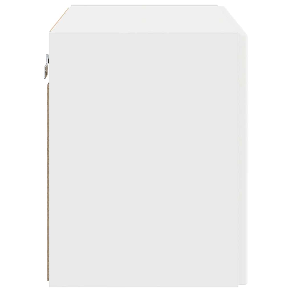 TV Wall Cabinet White 59.5 x 31 x 40 cm Engineered Wood