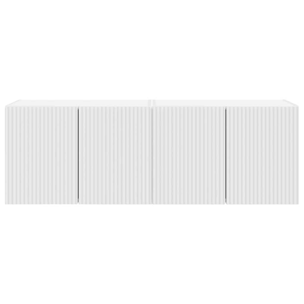 TV Wall Cabinet 2 pcs White 59.5 x 31 x 40 cm Engineered Wood