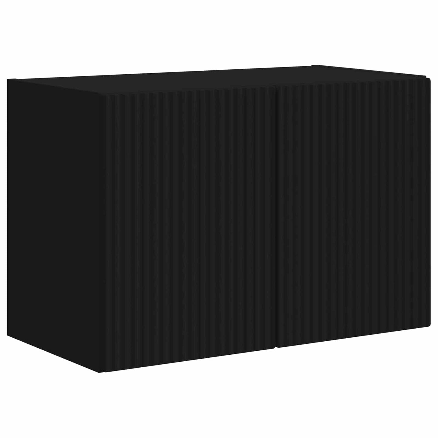TV Wall Cabinet 59.5 x 31 x 40 cm Black Engineered Wood