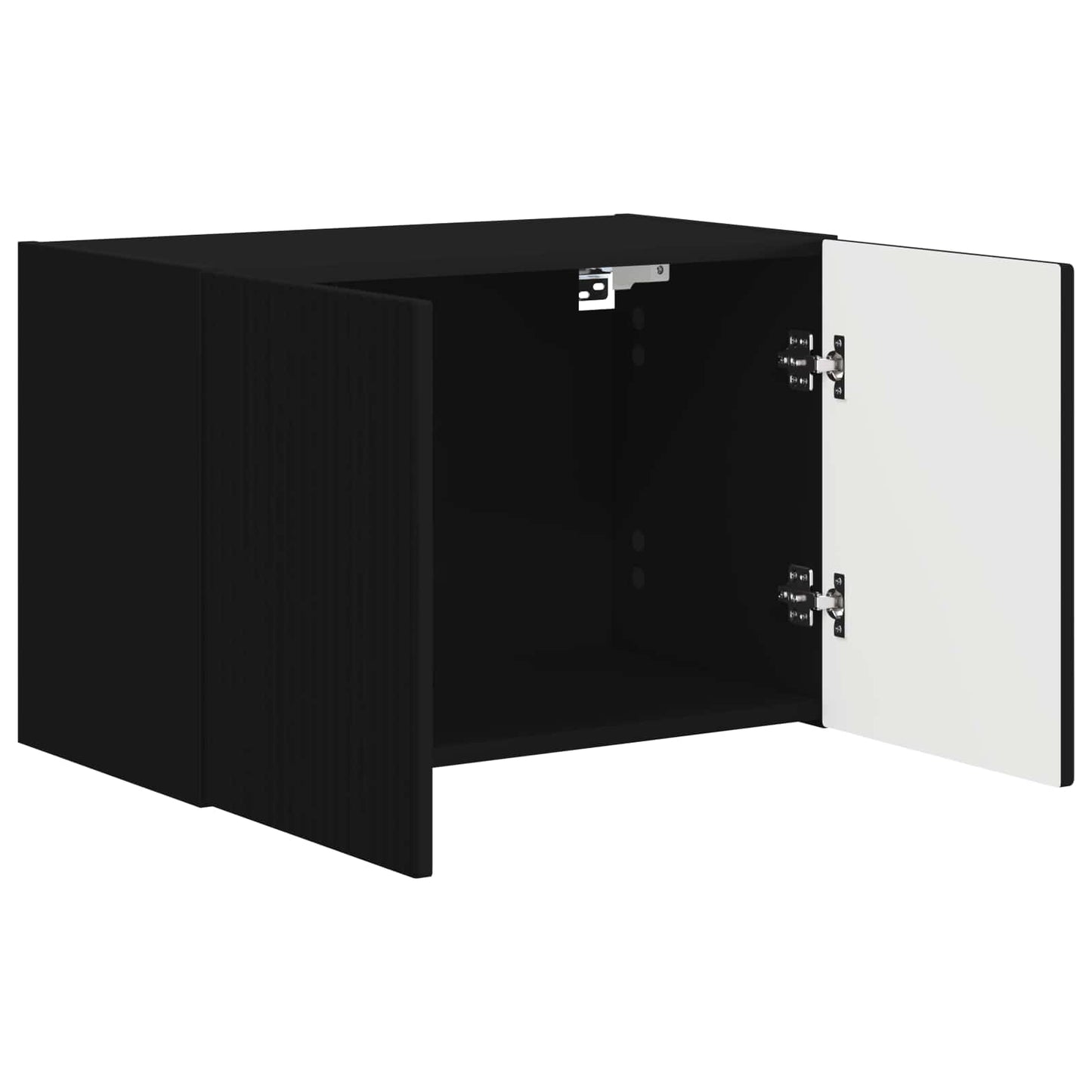 TV Wall Cabinet 59.5 x 31 x 40 cm Black Engineered Wood