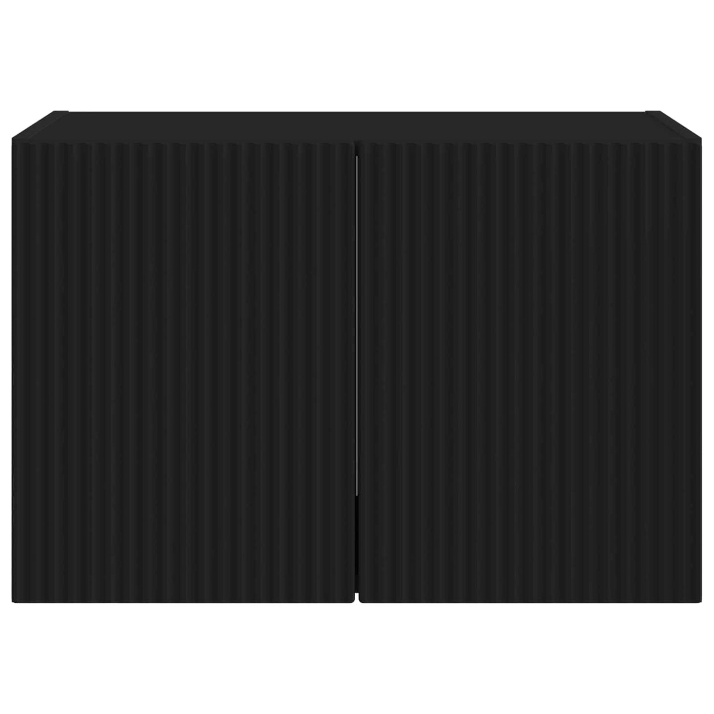 TV Wall Cabinet 59.5 x 31 x 40 cm Black Engineered Wood