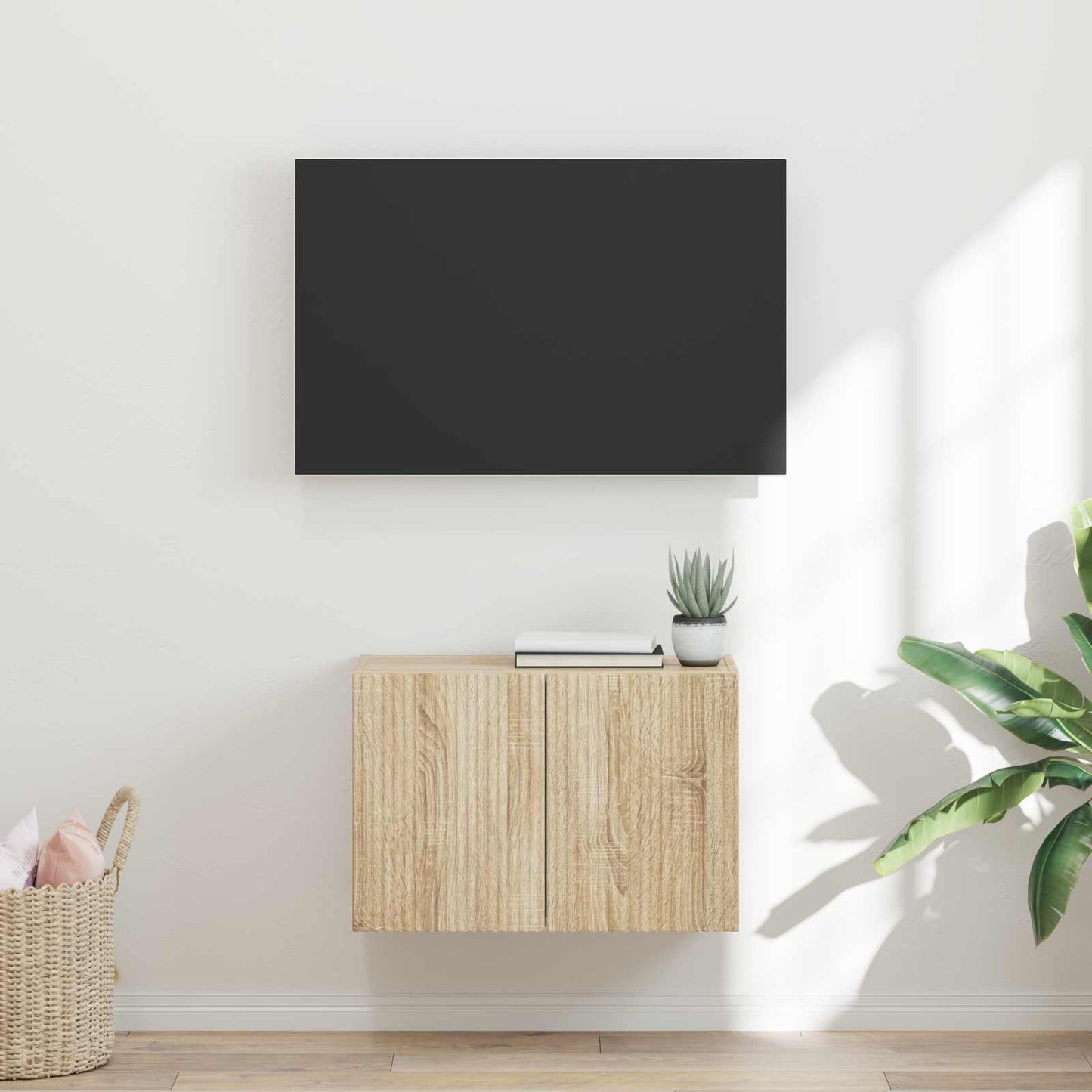 TV Wall Cabinet 59.5 x 31 x 40 cm Sonoma Oak Engineered Wood