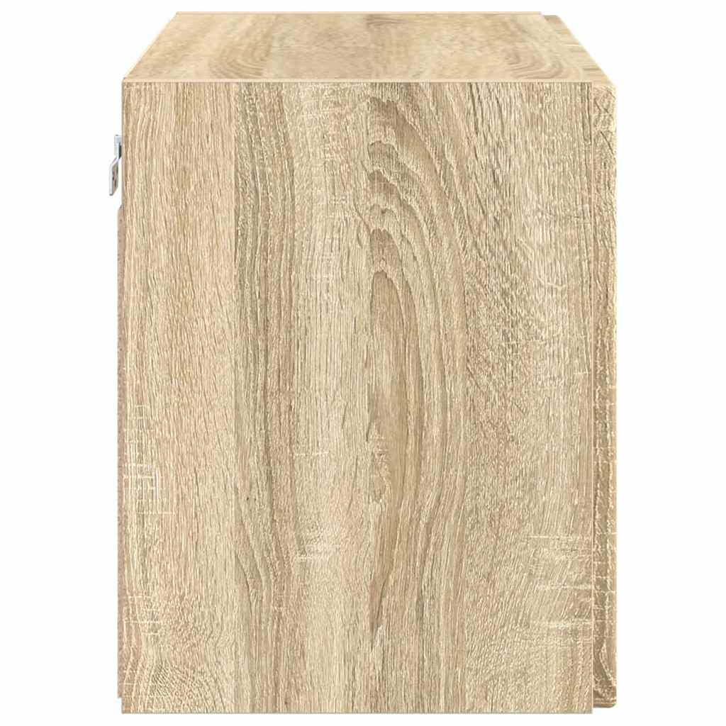 TV Wall Cabinet Sonoma Oak 59.5 x 31 x 40 cm Engineered Wood