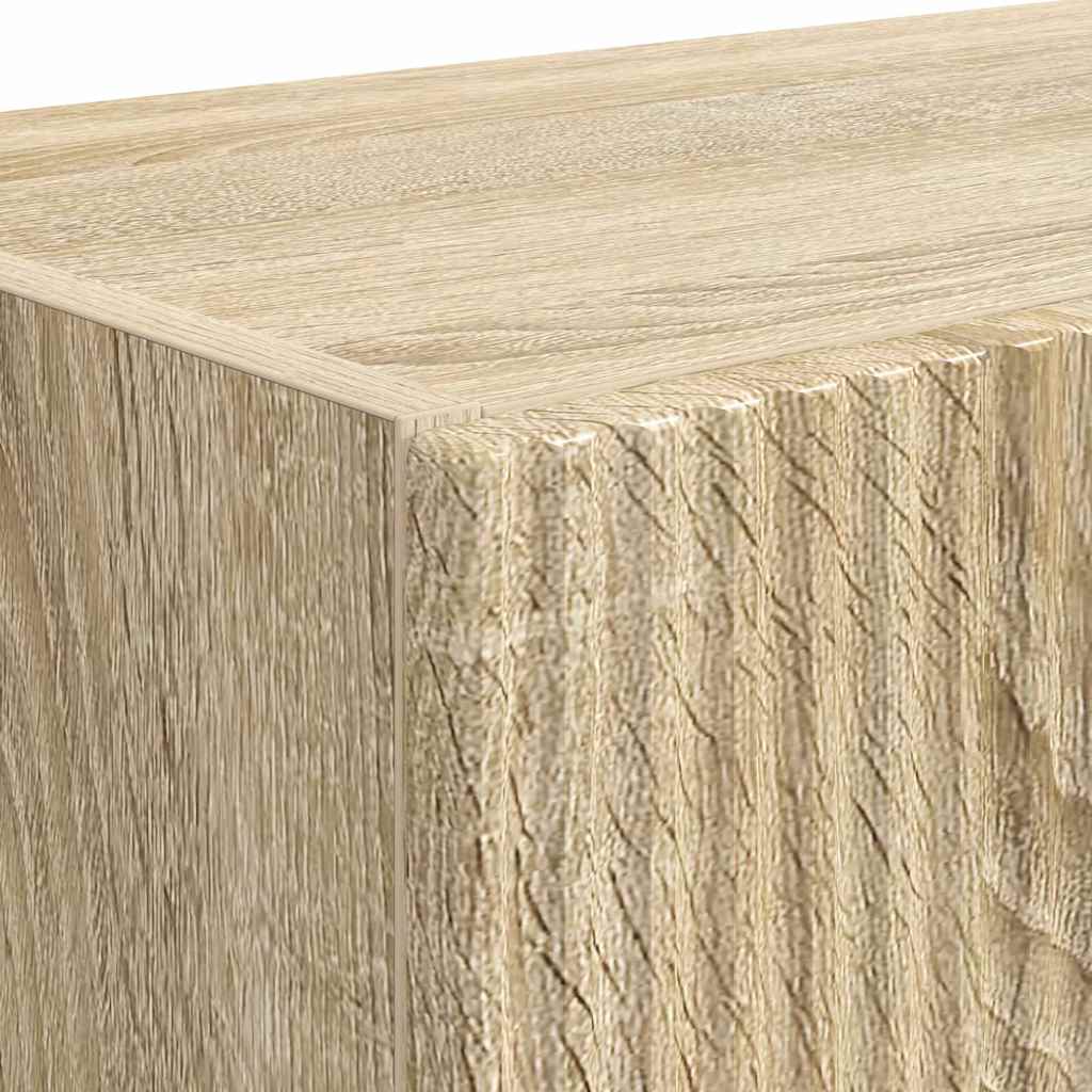 TV Wall Cabinet Wall-mounted 2 pcs Sonoma Oak 59.5 x 31 x 40 cm