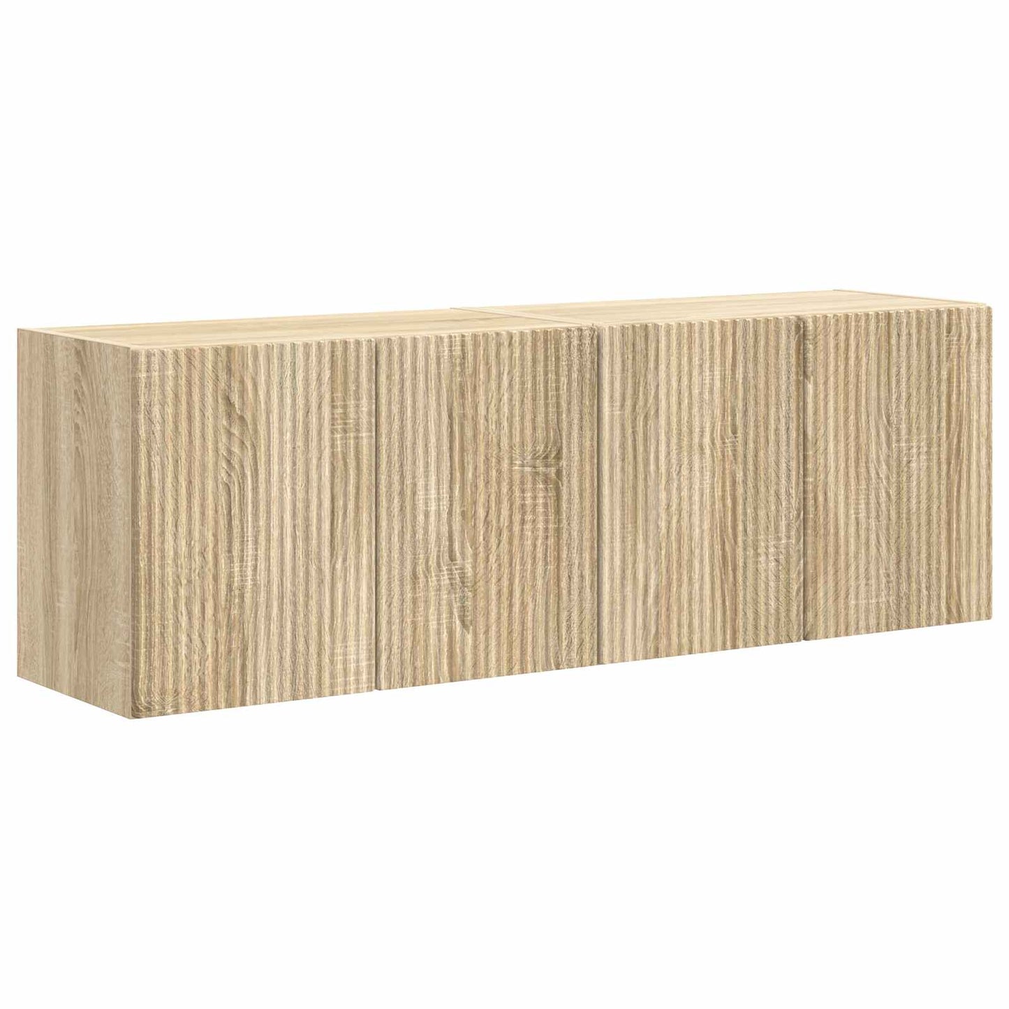 TV Wall Cabinet 2 pcs Sonoma Oak Engineered Wood