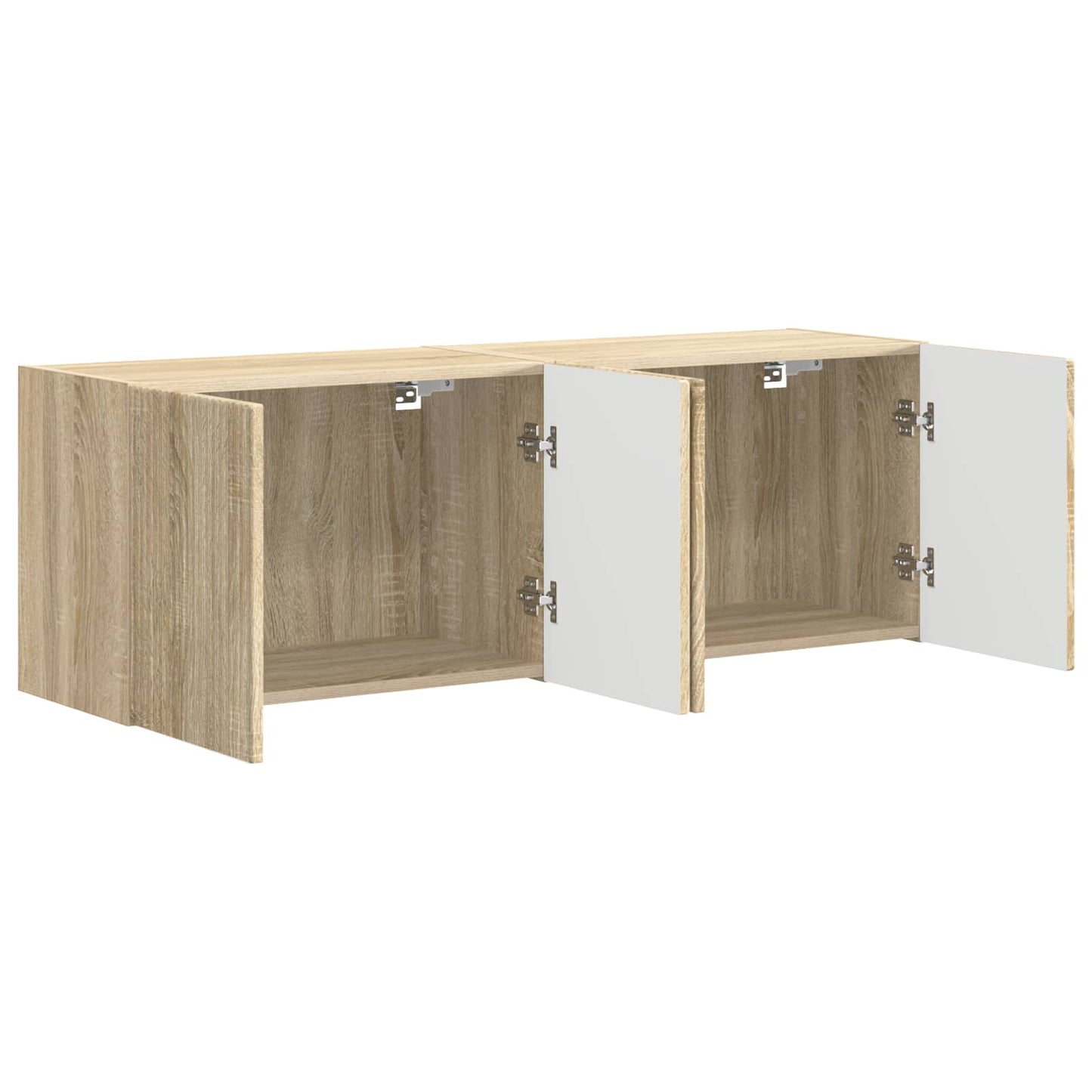 TV Wall Cabinet 2 pcs Sonoma Oak Engineered Wood