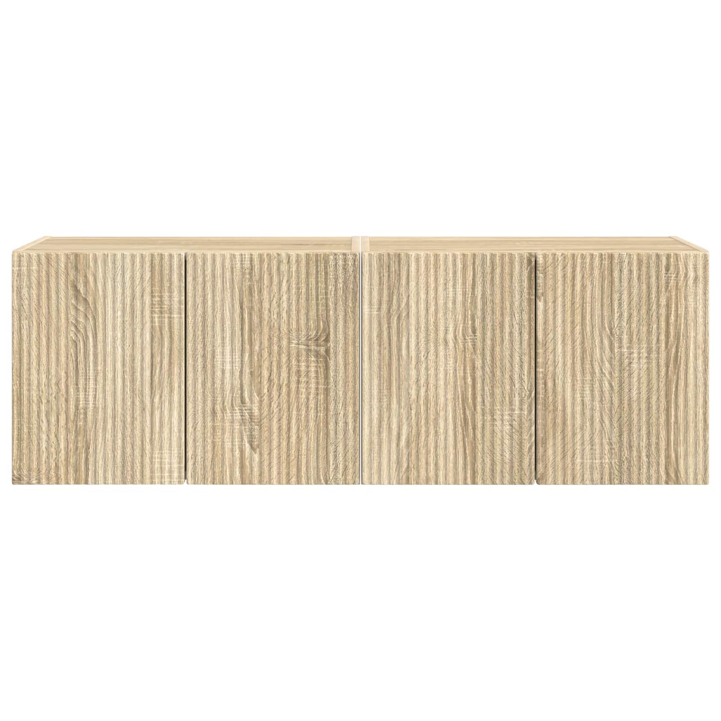 TV Wall Cabinet 2 pcs Sonoma Oak Engineered Wood