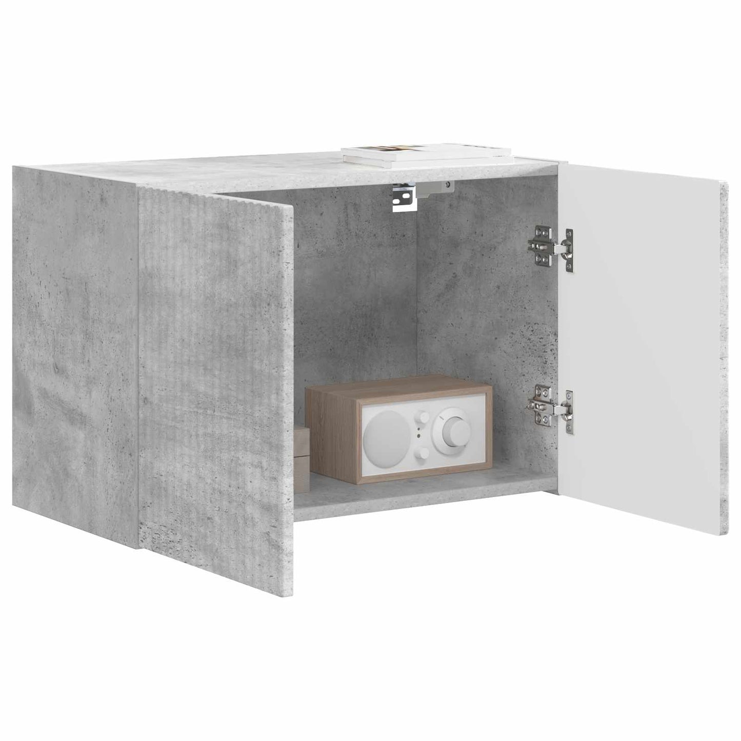 TV Wall Cabinet 59.5 x 31 x 40 cm Concrete Grey Engineered Wood