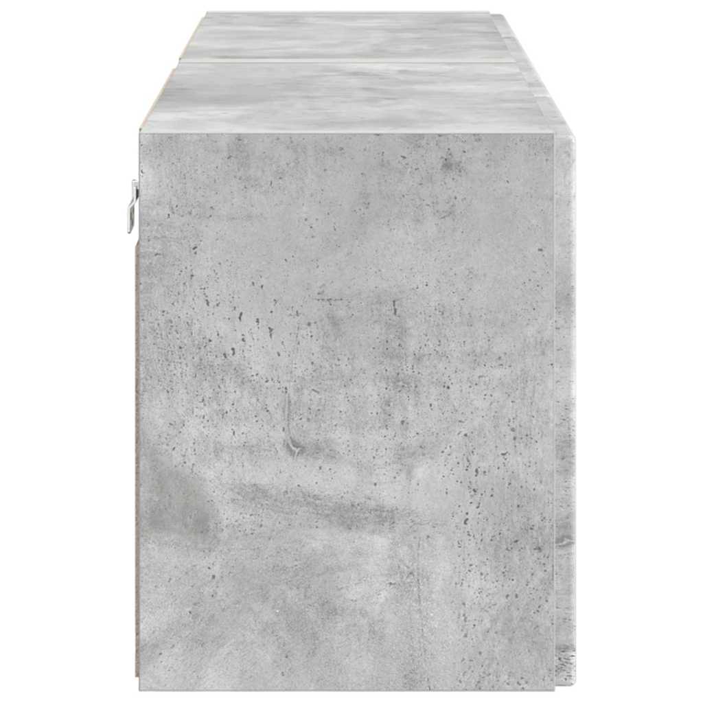 TV Wall Cabinet 2 pcs Concrete Grey 59.5 x 31 x 40 cm