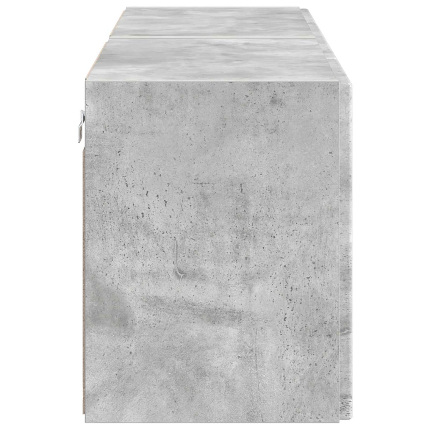 TV Wall Cabinet 2 pcs Concrete Grey Engineered Wood