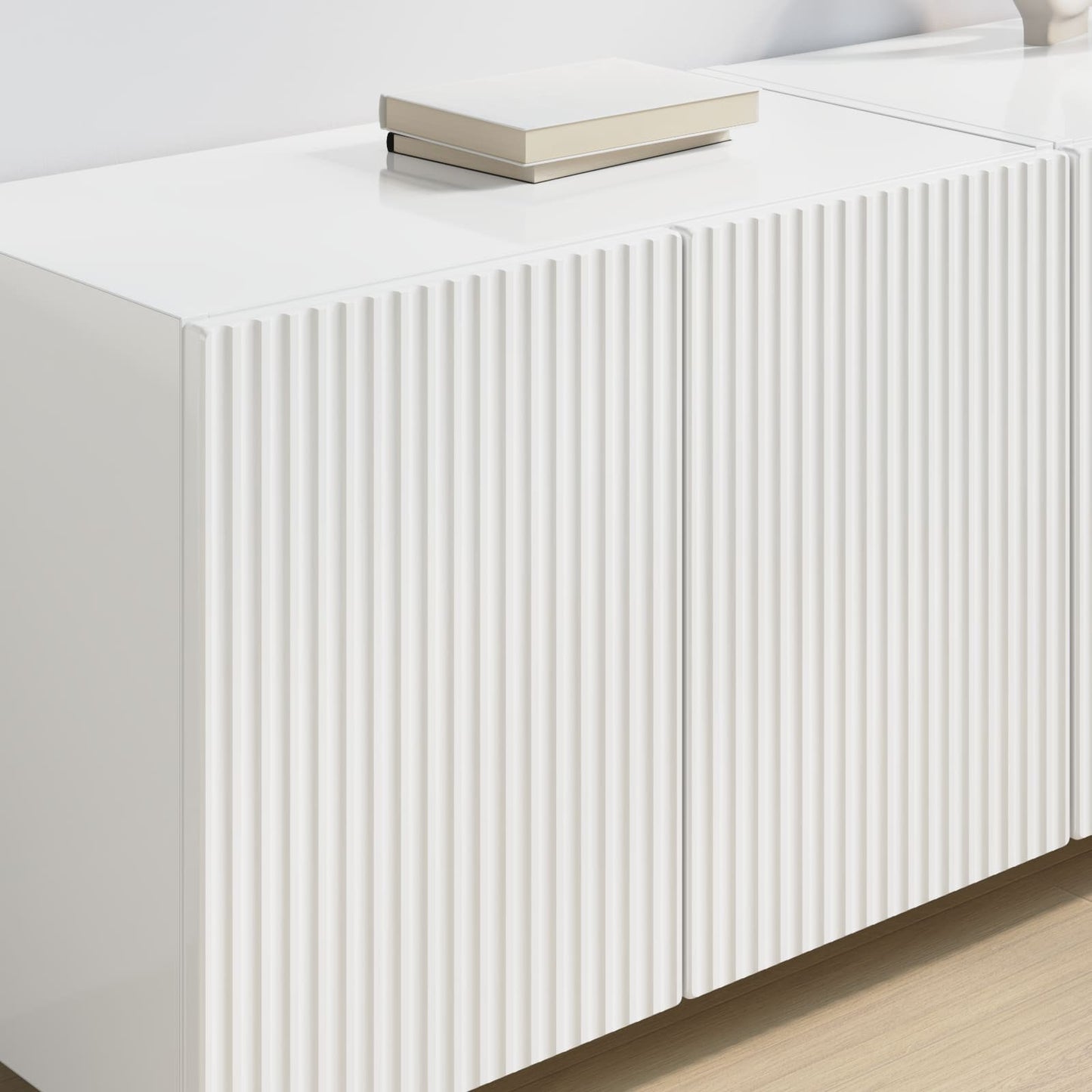 TV Wall Cabinet 59.5 x 31 x 40 cm High Gloss White