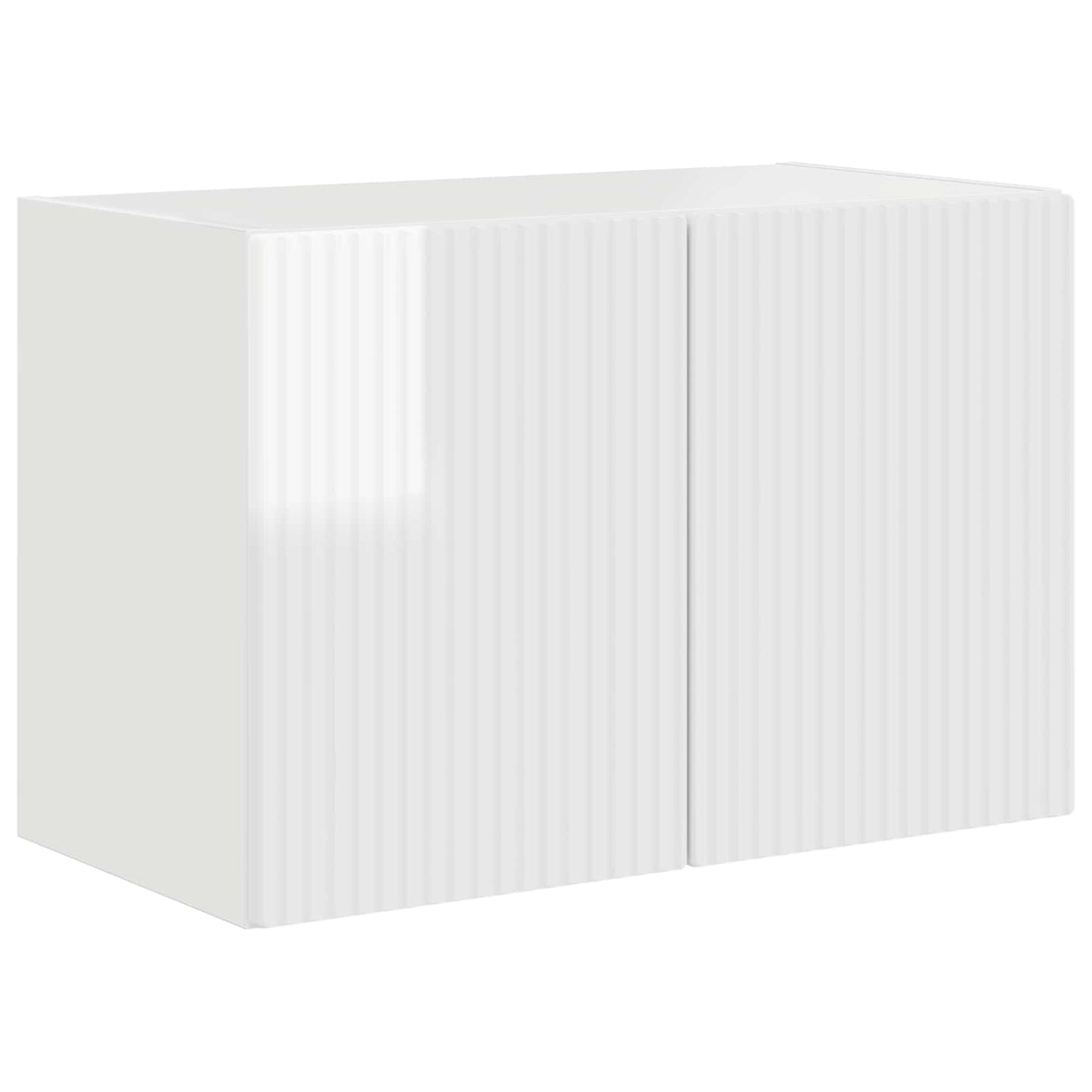 TV Wall Cabinet 59.5 x 31 x 40 cm High Gloss White