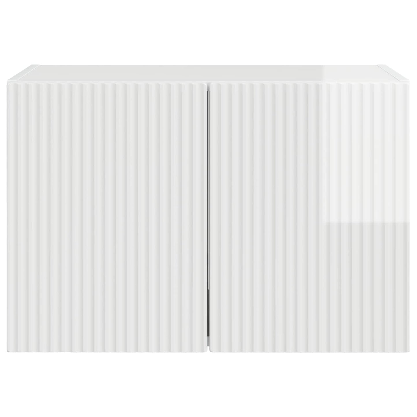 TV Wall Cabinet 59.5 x 31 x 40 cm High Gloss White