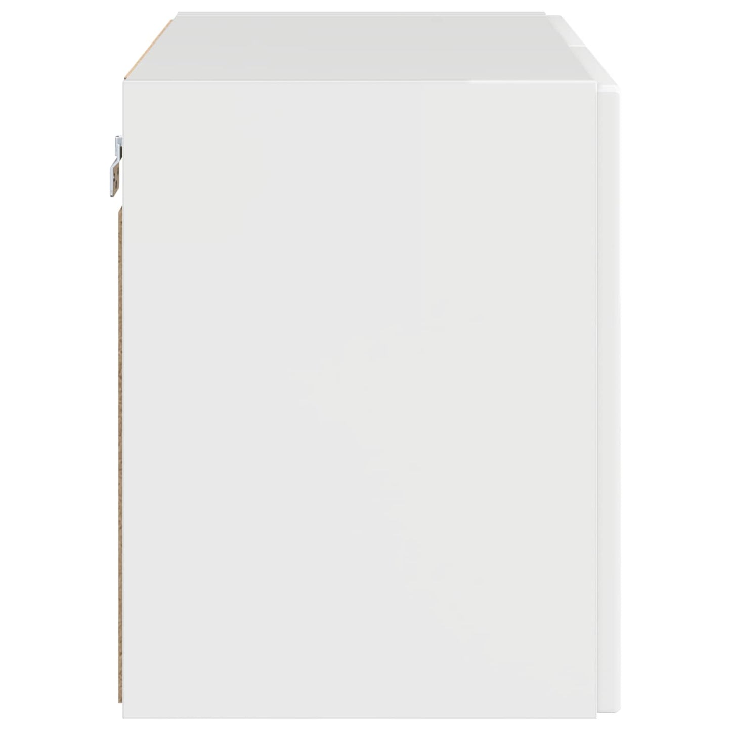 TV Wall Cabinet 59.5 x 31 x 40 cm High Gloss White