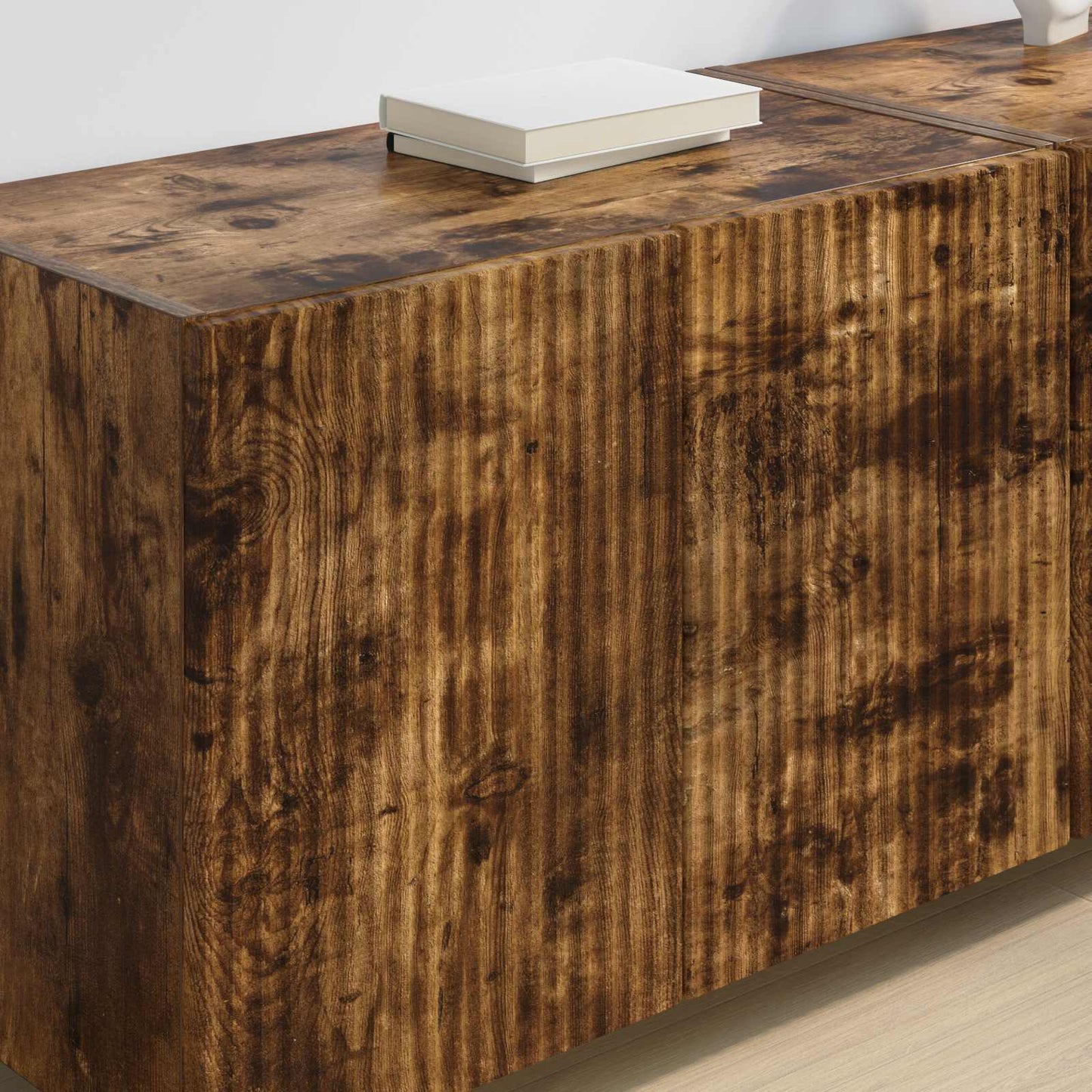 TV Wall Cabinet 59.5 x 31 x 40 cm Smoked Oak Engineered Wood