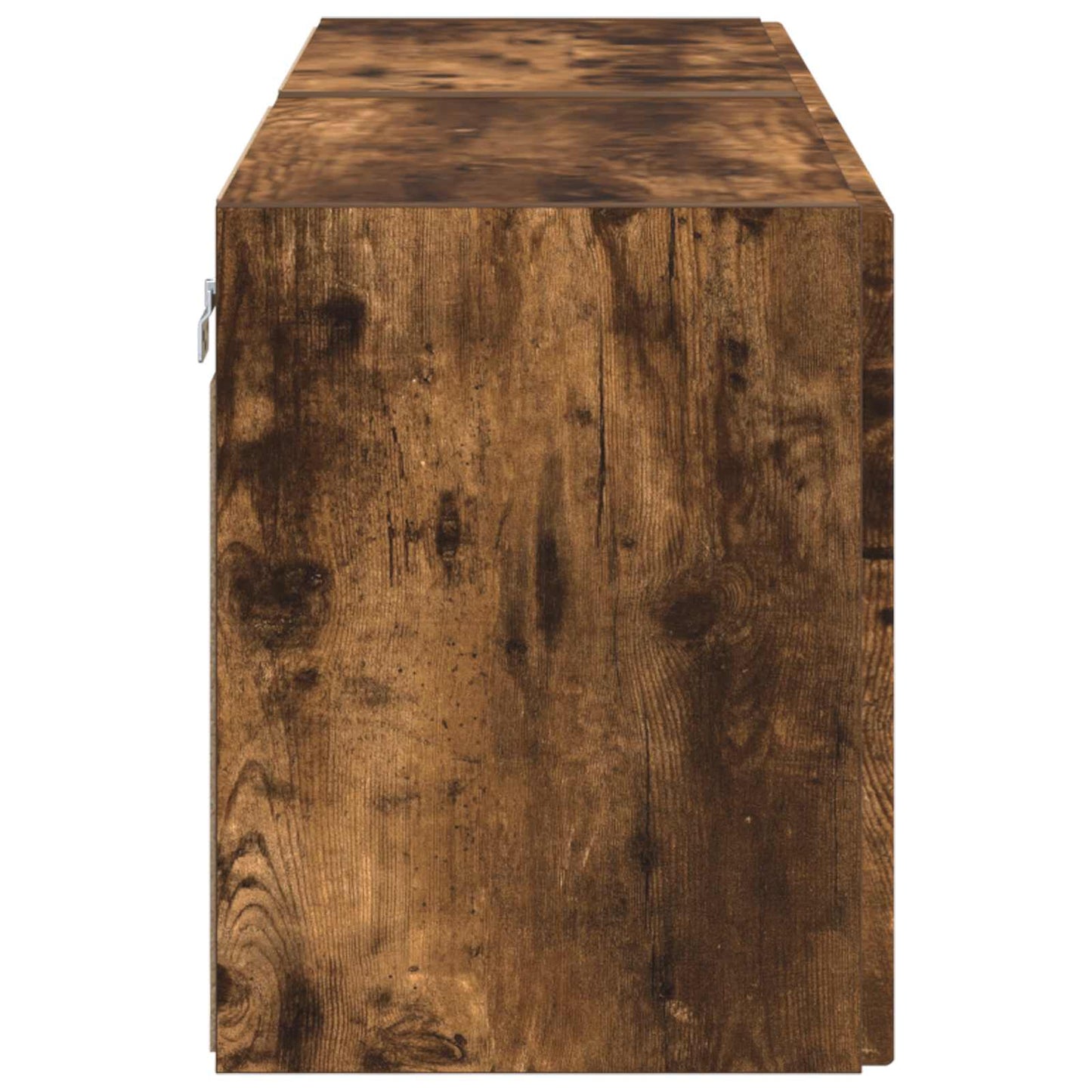 TV Wall Cabinet 2 pcs Smoked Oak Engineered Wood