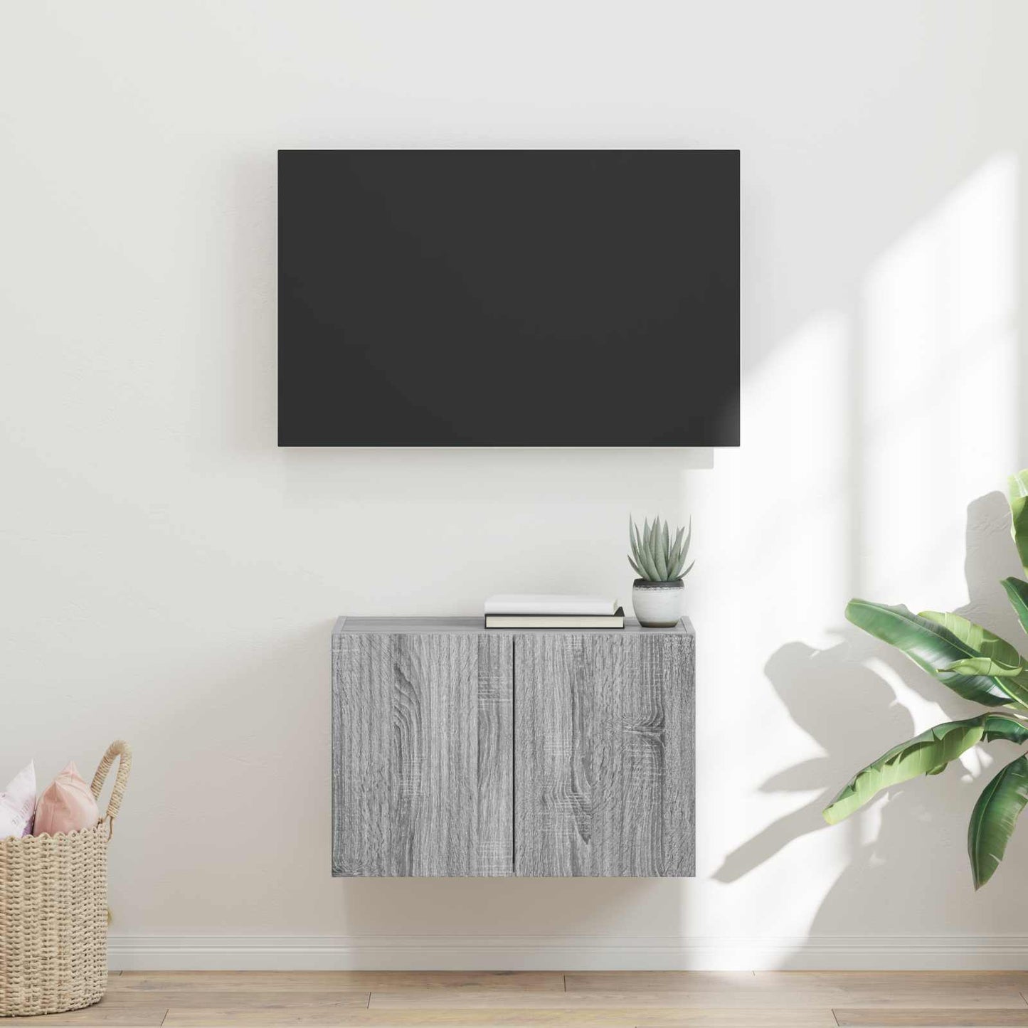 TV Wall Cabinet 59.5 x 31 x 40 cm Grey Sonoma Engineered Wood