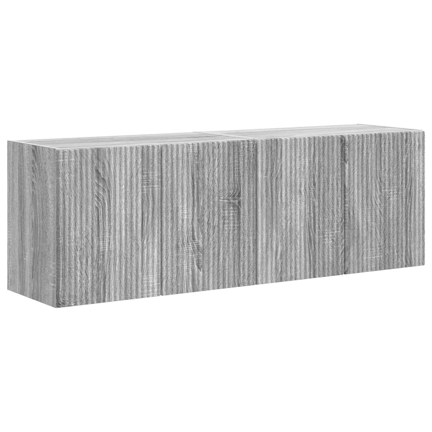 TV Wall Cabinet 2 pcs Grey Sonoma Engineered Wood