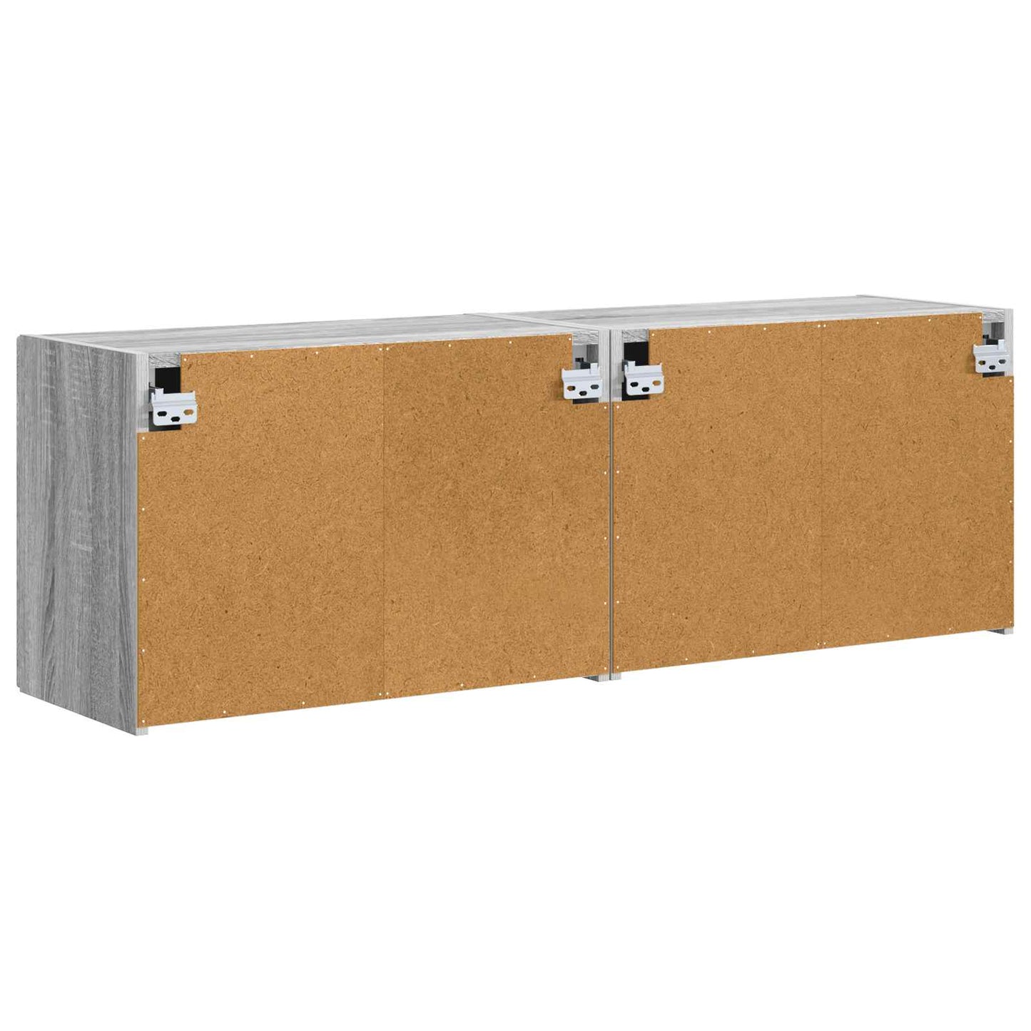 TV Wall Cabinet 2 pcs Grey Sonoma Engineered Wood