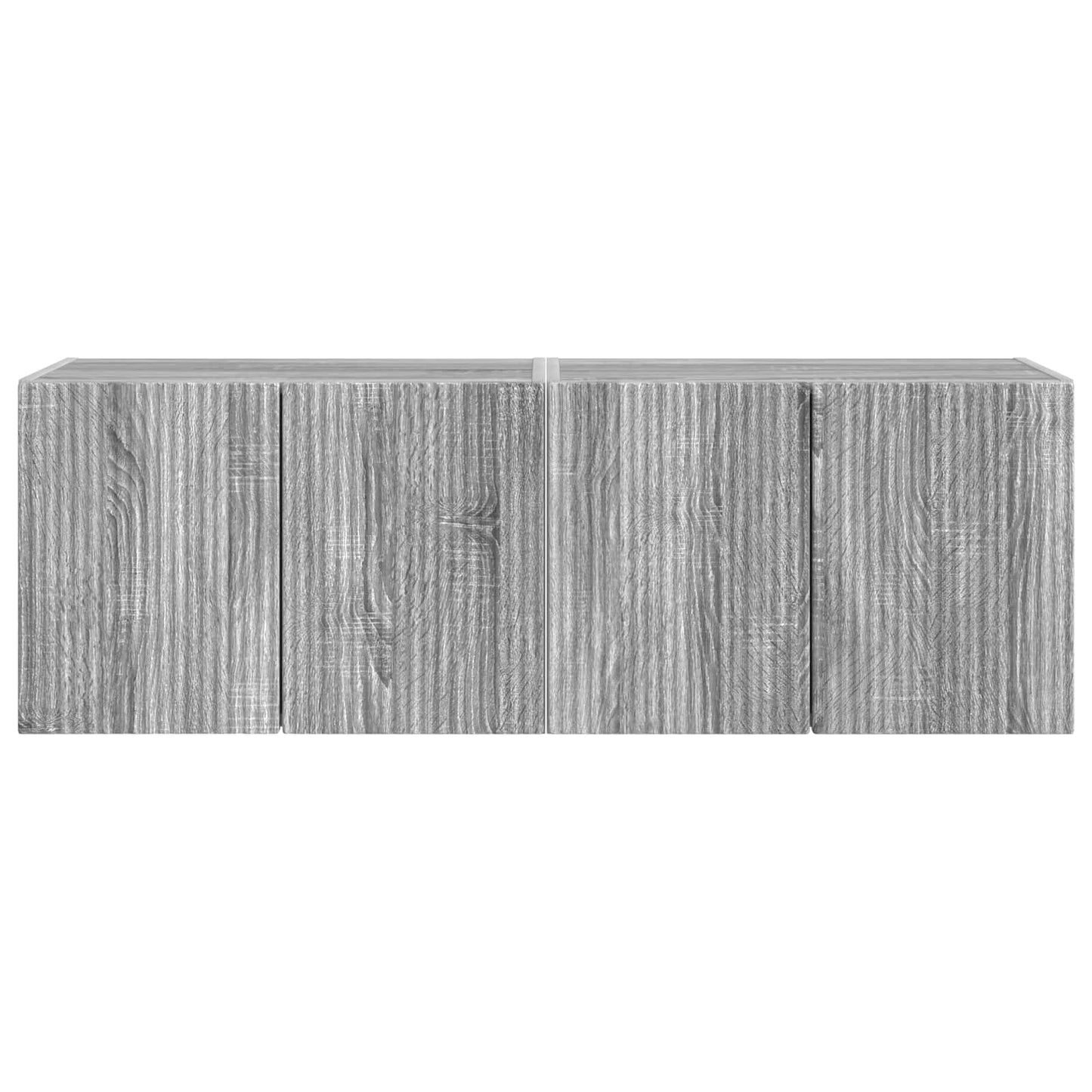TV Wall Cabinet 2 pcs Grey Sonoma Engineered Wood