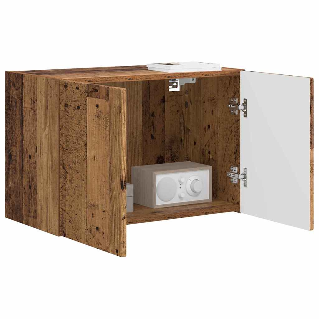 TV Wall Cabinet Old Wood 59.5 x 31 x 40 cm Engineered Wood