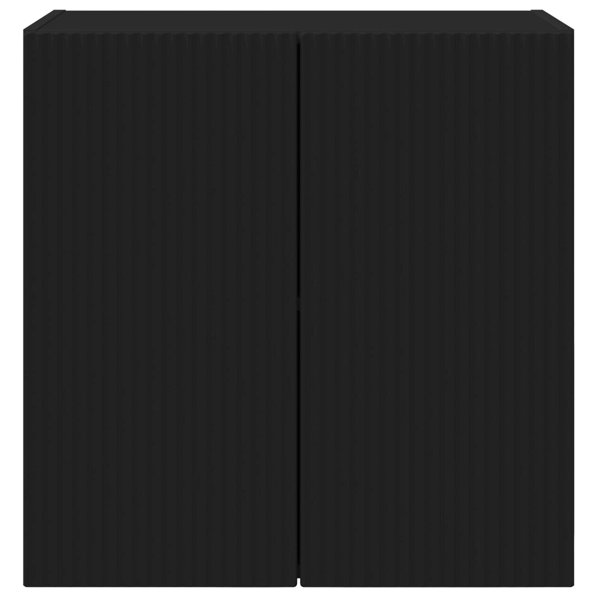 TV Wall Cabinet 59.5 x 31 x 60 cm Black Engineered Wood