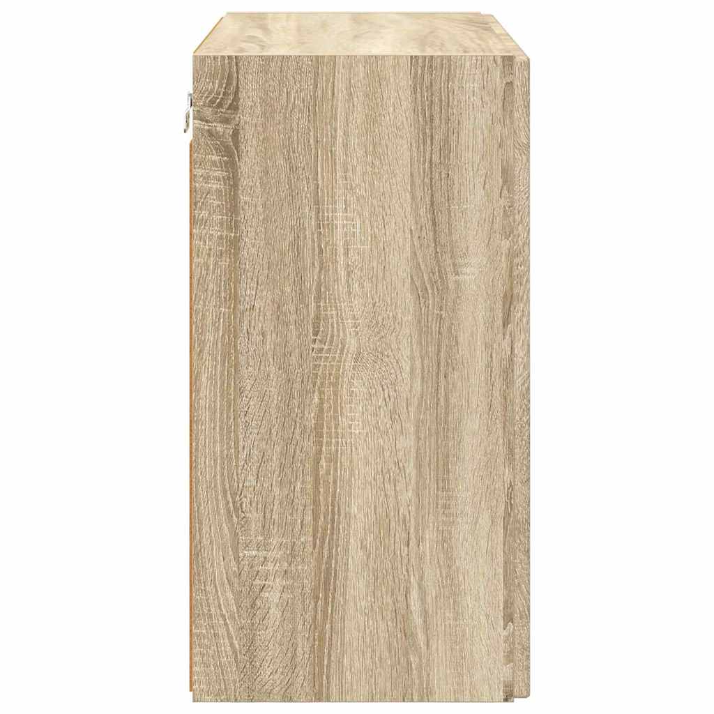 TV Wall Cabinet Sonoma Oak 59.5 x 31 x 60 cm Engineered Wood