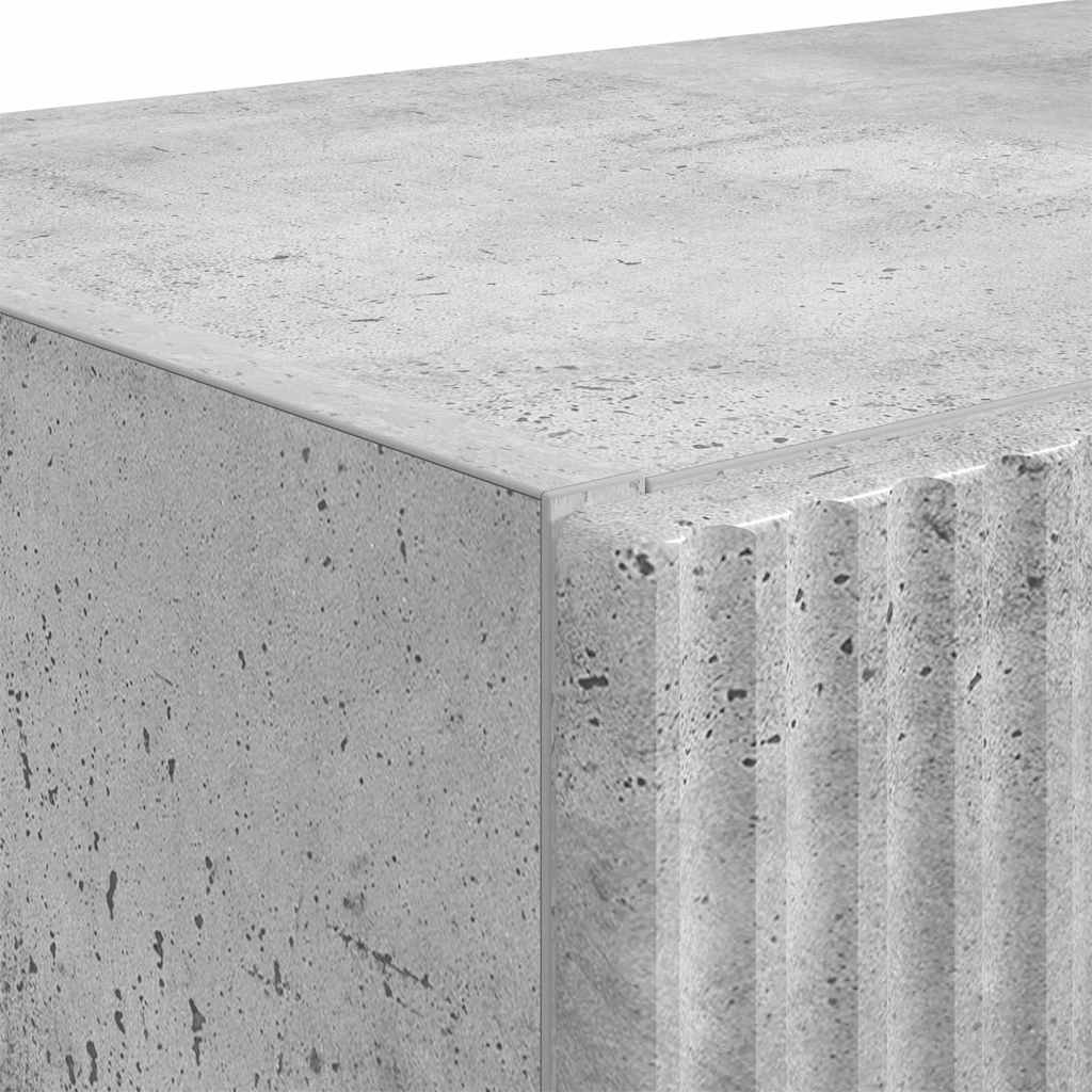 TV Wall Cabinet Concrete Grey 59.5 x 31 x 60 cm Engineered Wood