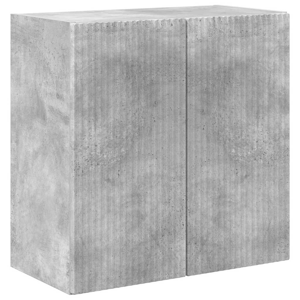 TV Wall Cabinet Concrete Grey 59.5 x 31 x 60 cm Engineered Wood