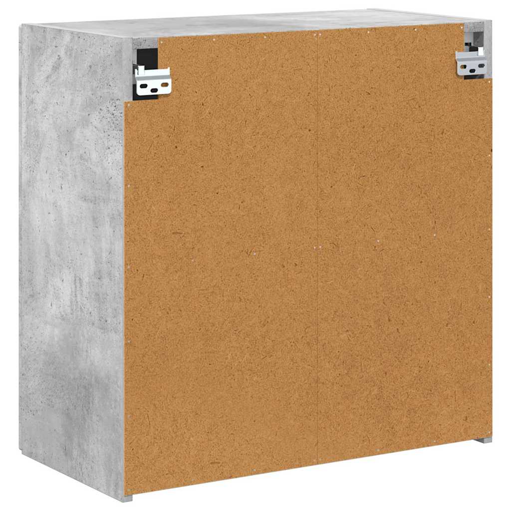 TV Wall Cabinet Concrete Grey 59.5 x 31 x 60 cm Engineered Wood