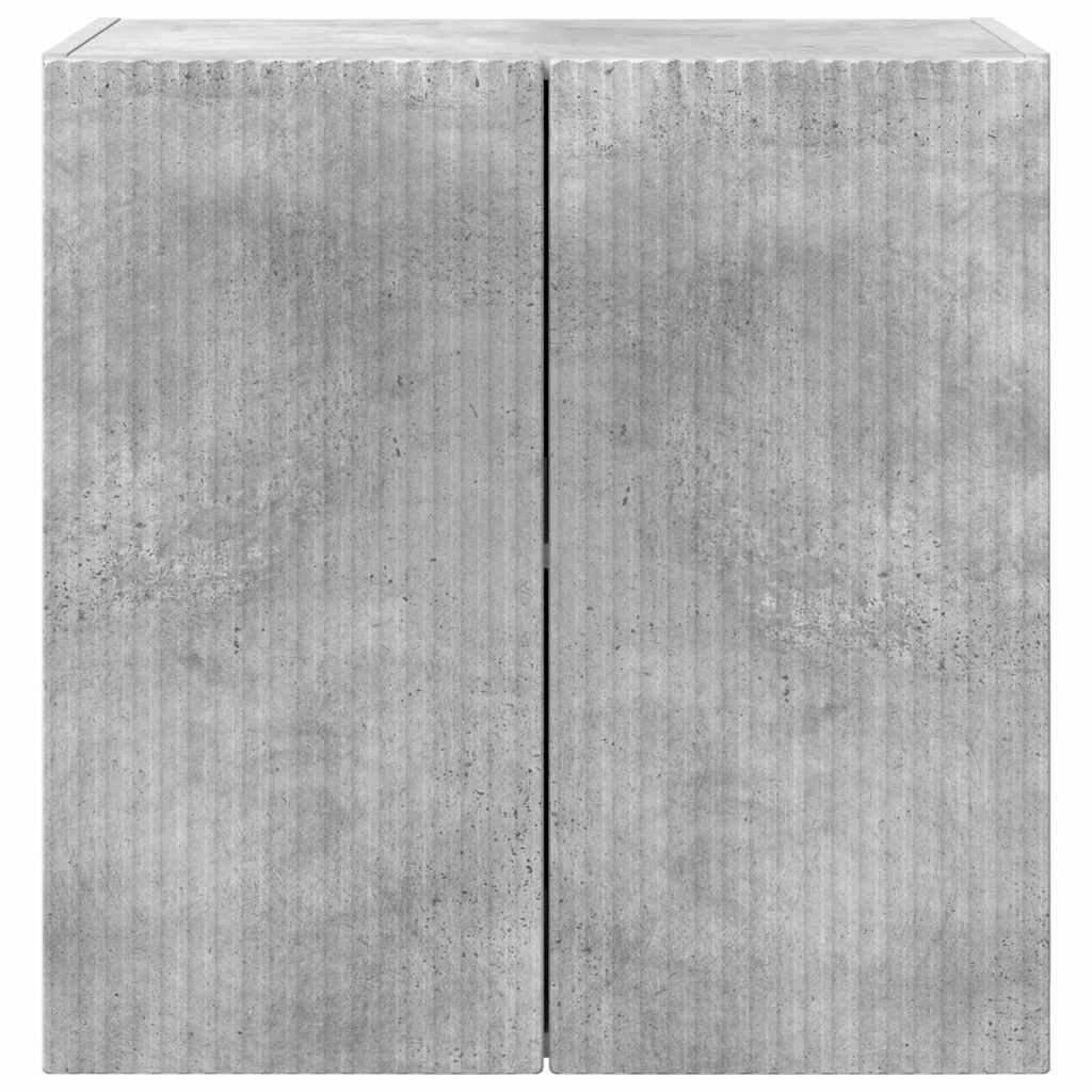 TV Wall Cabinet Concrete Grey 59.5 x 31 x 60 cm Engineered Wood