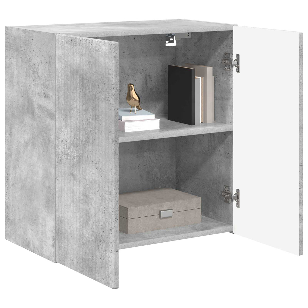 TV Wall Cabinet 59.5 x 31 x 60 cm Concrete Grey Engineered Wood