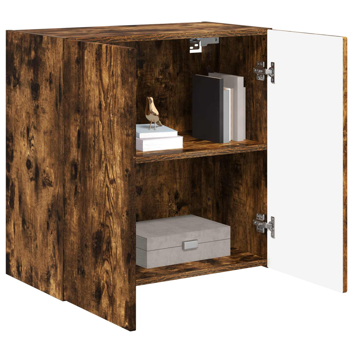 TV Wall Cabinet 59.5 x 31 x 60 cm Smoked Oak Engineered Wood