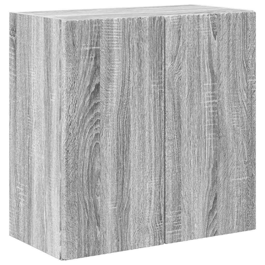 TV Wall Cabinet Grey Sonoma 59.5 x 31 x 60 cm Engineered Wood