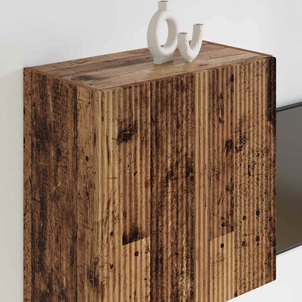 TV Wall Cabinet Old Wood 59.5 x 31 x 60 cm Engineered Wood