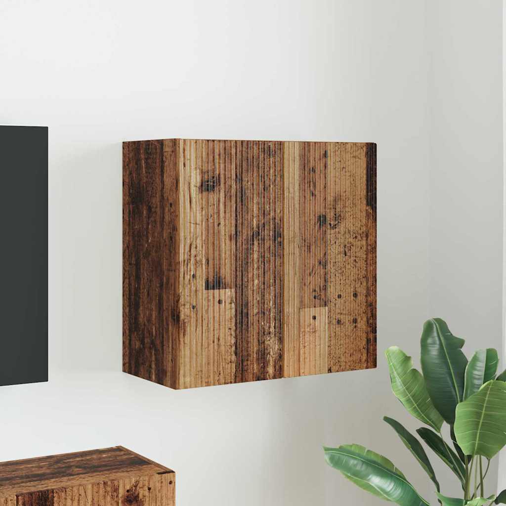 TV Wall Cabinet Old Wood 59.5 x 31 x 60 cm Engineered Wood