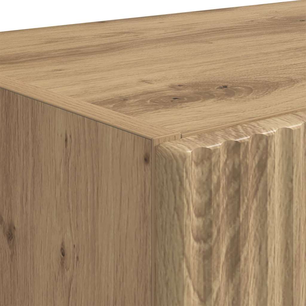 TV Wall Cabinet Artisan Oak 59.5 x 31 x 60 cm Engineered Wood