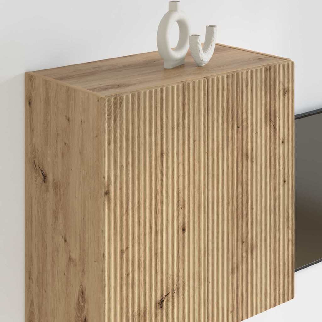 TV Wall Cabinet Artisan Oak 59.5 x 31 x 60 cm Engineered Wood