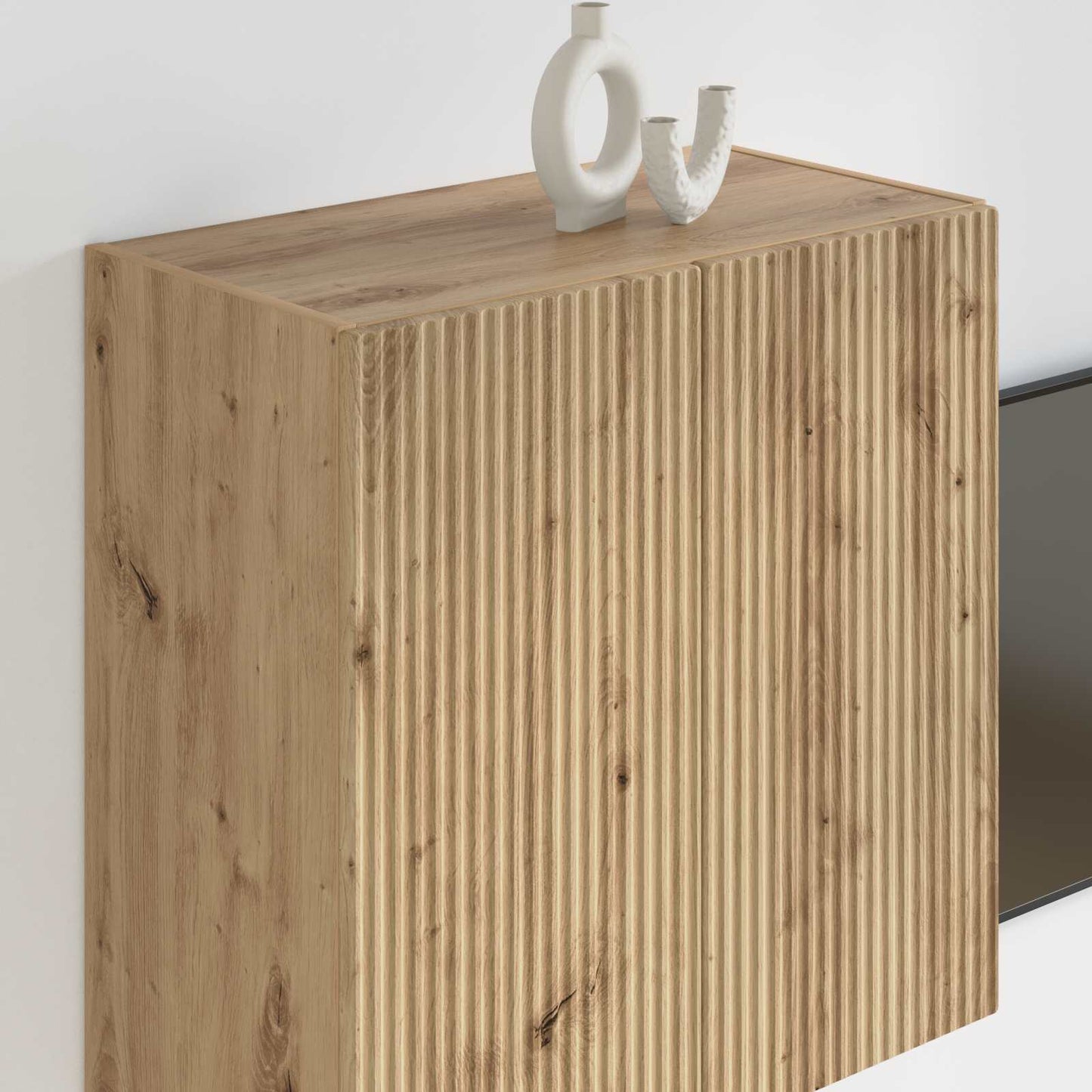 TV Wall Cabinet 59.5 x 31 x 60 cm Artisan Oak Engineered Wood