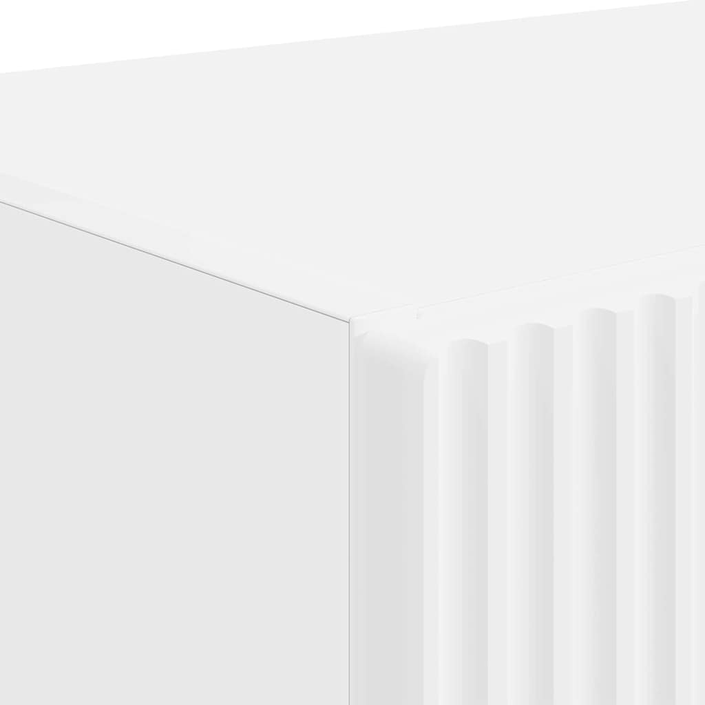 TV Wall Cabinet White 59.5 x 31 x 80 cm Engineered Wood