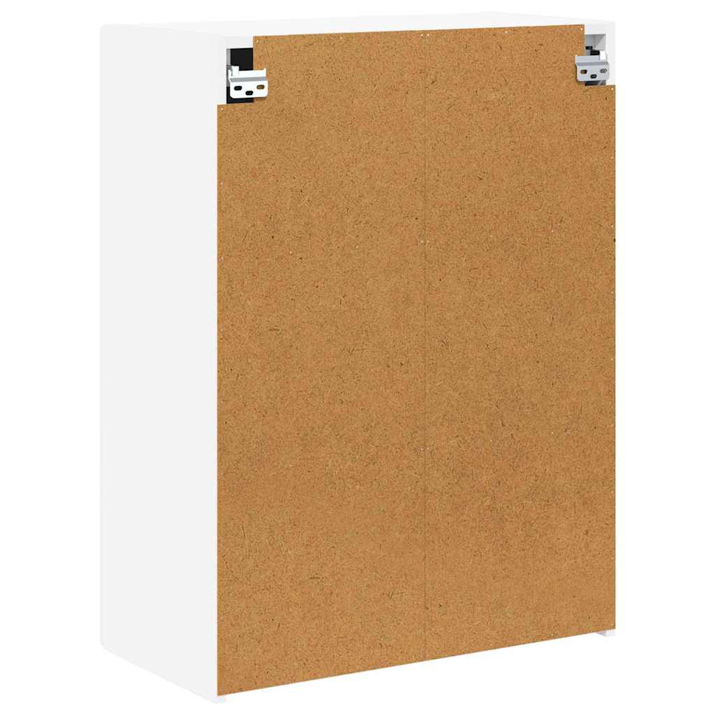 TV Wall Cabinet White 59.5 x 31 x 80 cm Engineered Wood