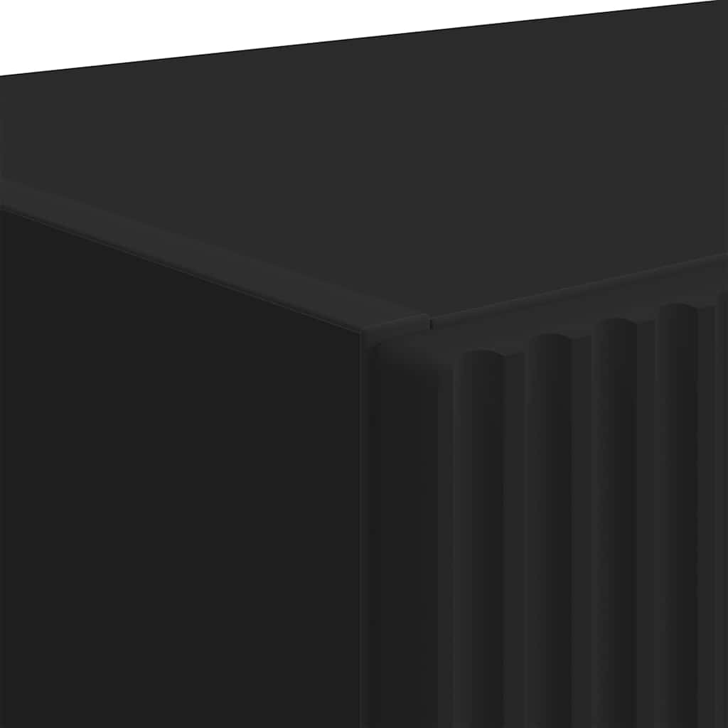 TV Wall Cabinet Black 59.5 x 31 x 80 cm Engineered Wood
